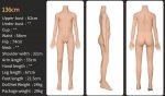 136cm A