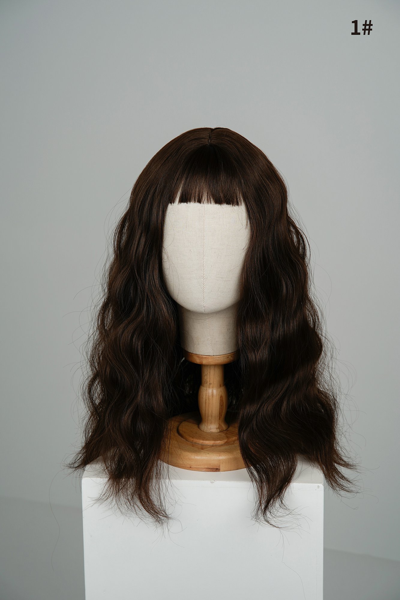 AXBDOLL silicone doll wig 1# - 点击图片关闭